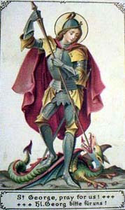An icon showing Saint George.
