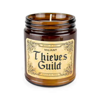 A Thieves Guild dnd candle, scented like a den of iniquity.